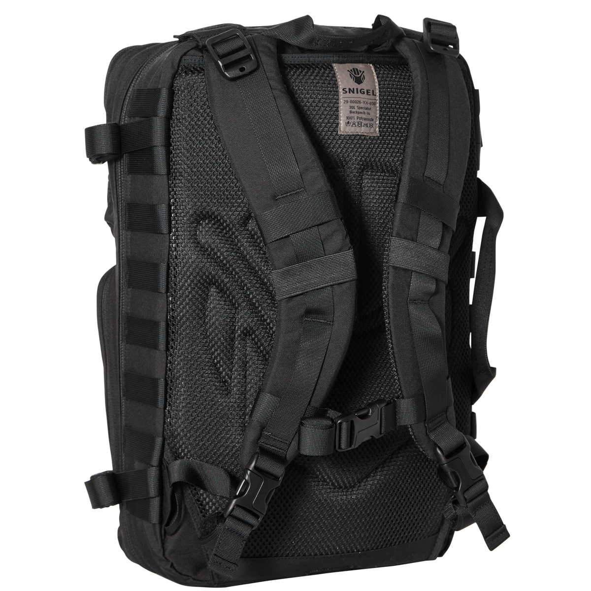 Snigel Specialist Backpack 30L – modulär insatsryggsäck, svart