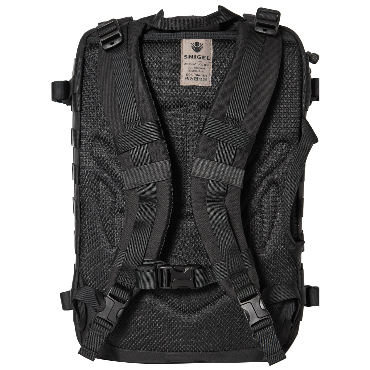 Snigel Specialist Backpack 30L – modulär insatsryggsäck, svart