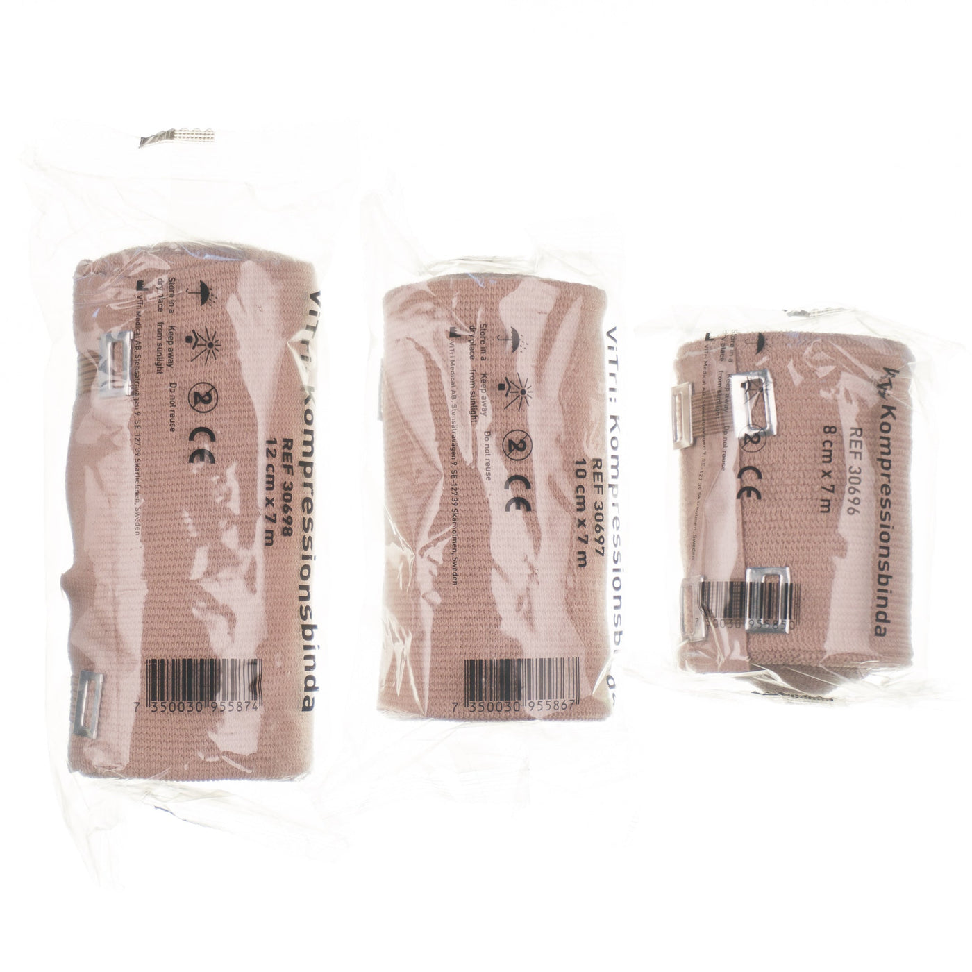 Vitri Kompressionsbinda 8 cm x 7 m
