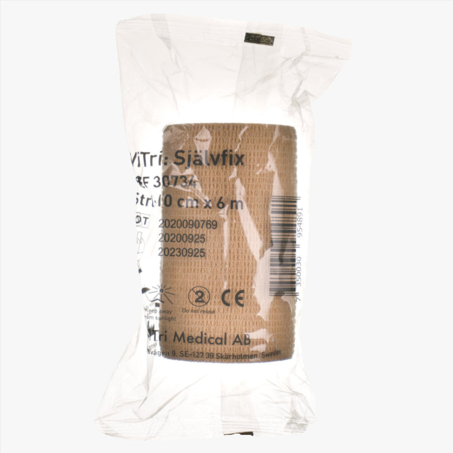 Vitri Självfix Elastisk Binda Självhäftande 10 cm x 6 m