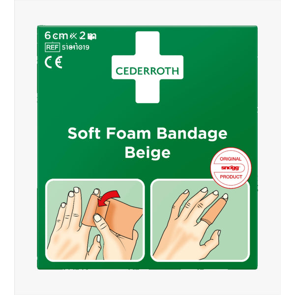 Fingerförband Cederroth Soft Foam 6 cm x 2 m