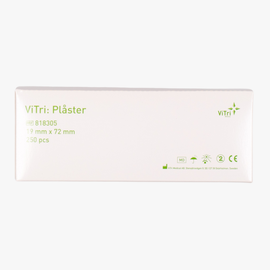 ViTri plåster – 1,9 × 7,2 cm beige nonwoven – 250 st