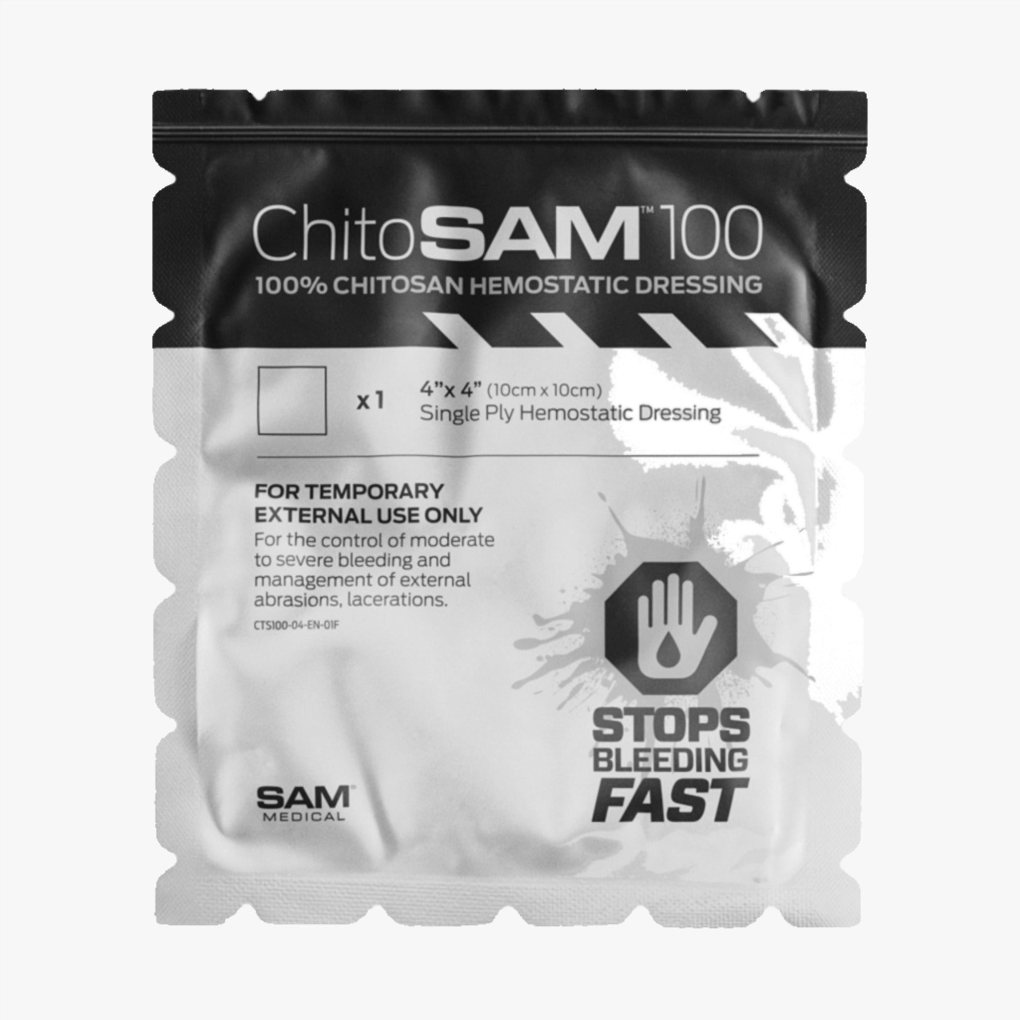 ChitoSAM™ 100 Hemostatiskt Förband (10x10cm)