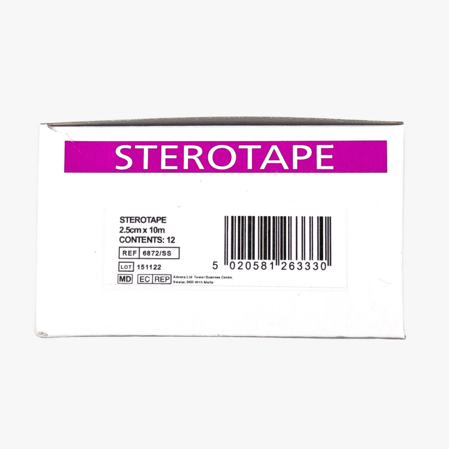 Stereotape Kirurgtejp 2,5 cm x 10 m 12 st