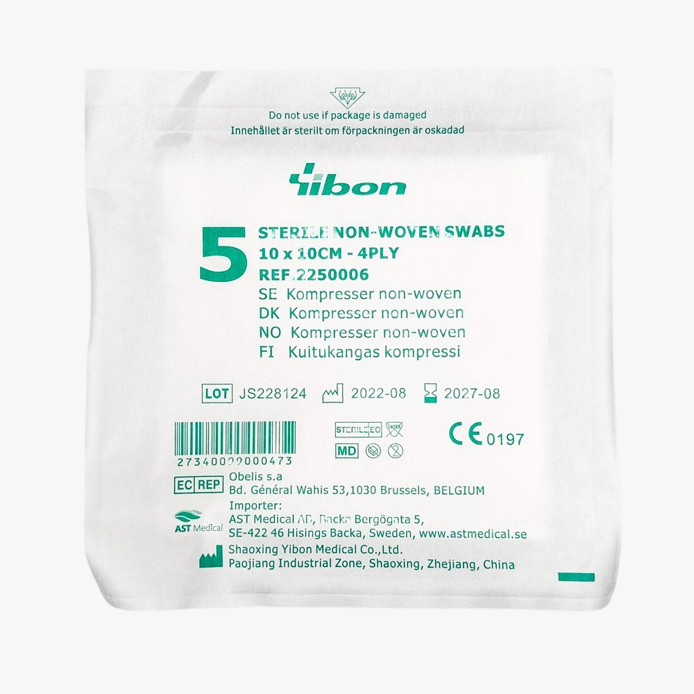 Kompress 10 x 10 cm 4PLY 5-pack steril 30 st