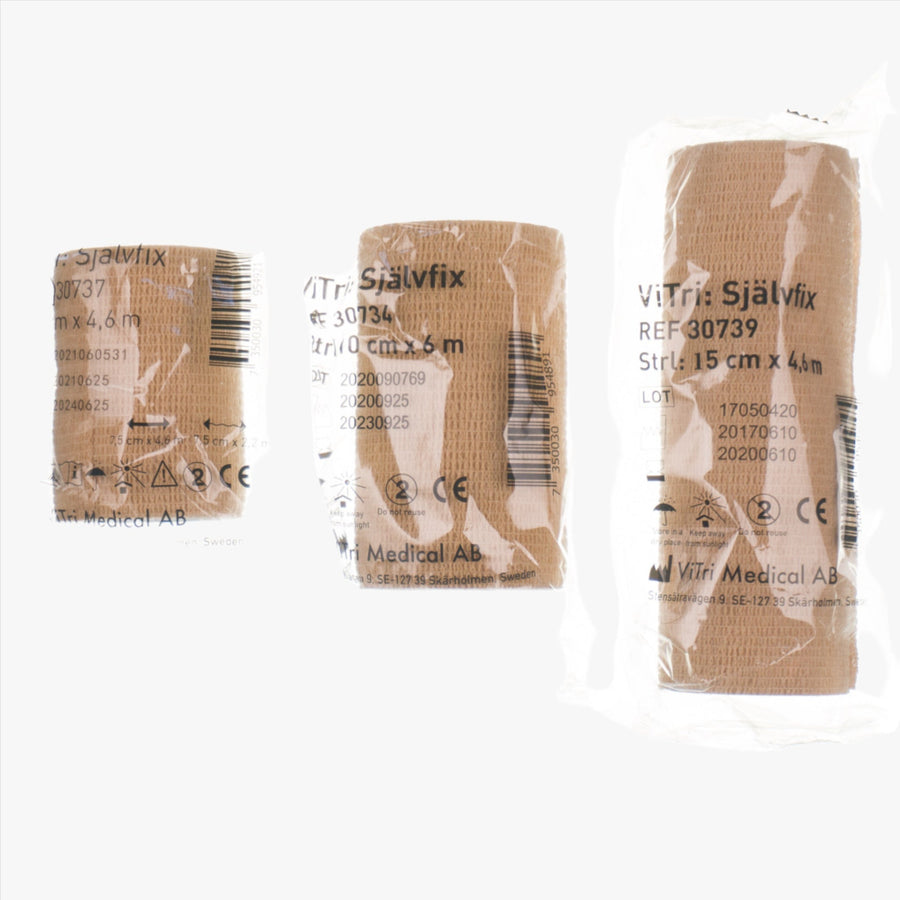 Vitri Självfix Elastisk Binda Självhäftande 15 cm x 4,6 m